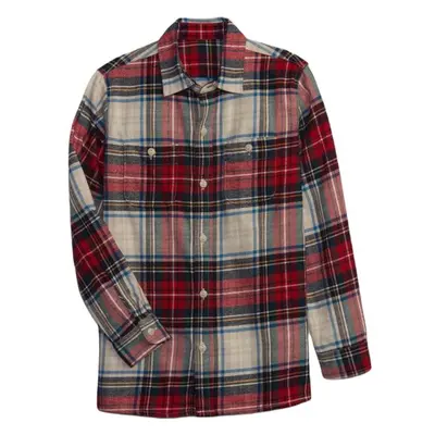 GAP LS FLANNEL Chlapecká košile, červená, velikost