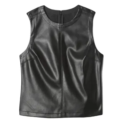 GAP VEGAN LEATHER Dámský top, černá, velikost