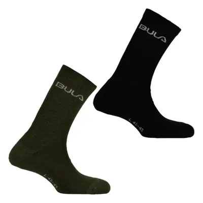 Bula 2PK WOOL SOCK Pánské ponožky, černá, velikost