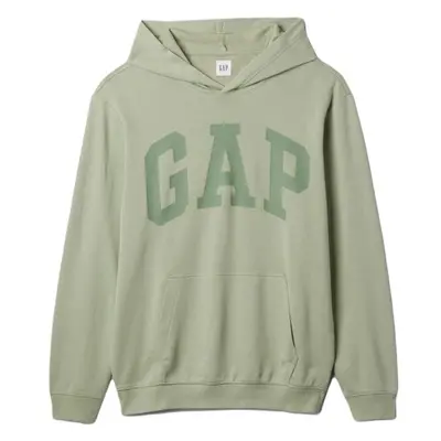 GAP LARGE TONAL LOGO Pánská mikina, světle zelená, velikost