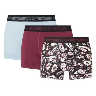 Nike TRUNK 3P Pánské boxerky, vínová, velikost