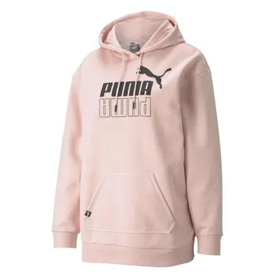 Puma POWER ELONGATED HOODIE Dámská mikina, růžová, velikost