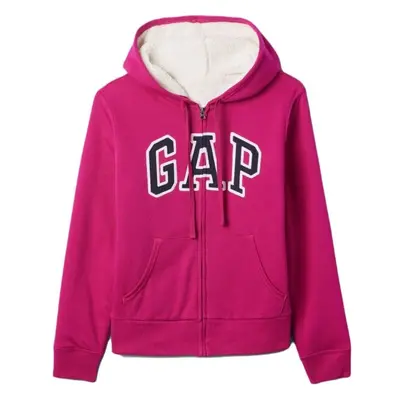 GAP V-LOGO SHERPA Dámská mikina, růžová, velikost