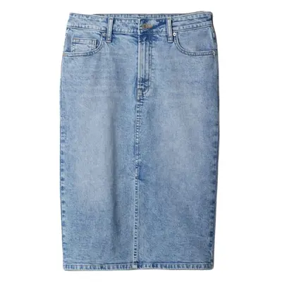 GAP V-DENIM MAXI Dámská sukně, světle modrá, velikost