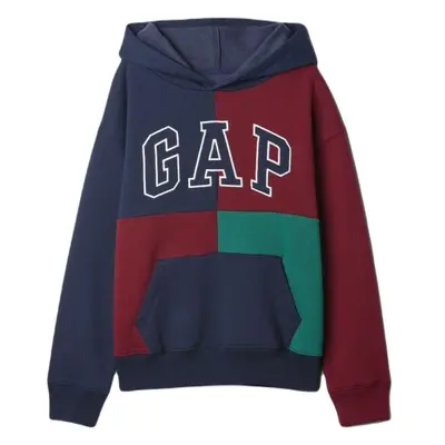 GAP V-FALL FASH LOGO Chlapecká mikina, tmavě modrá, velikost