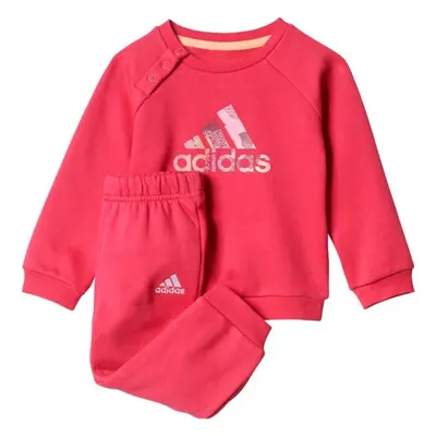 adidas SPORTS LOGO JOGGER Dětská sportovní souprava, růžová, velikost