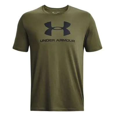 Under Armour SPORTSTYLE LOGO Pánské triko, khaki, velikost