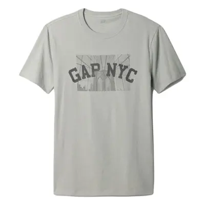 GAP NYC Pánské tričko, šedá, velikost