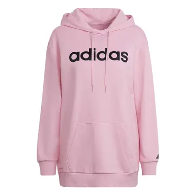 adidas LINEAR HOODIE Dámská mikina, růžová, velikost