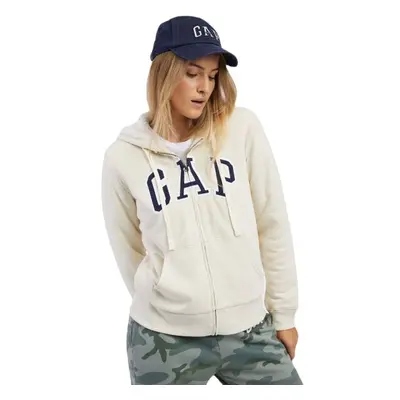 GAP V-FRCH EXC LOGO SHERPA Dámská mikina, béžová, velikost