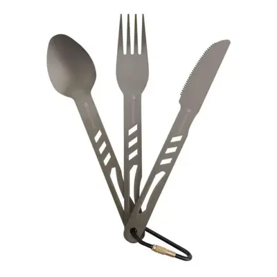 Ferrino SET CUTLERY ALU Příbor, stříbrná, velikost