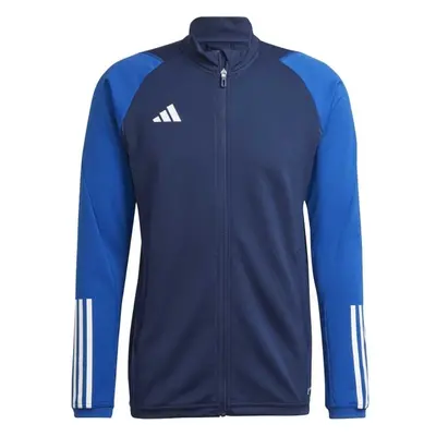 adidas TIRO TOP Pánská fotbalová mikina, tmavě modrá, velikost