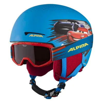 Alpina Sports ZUPO DISNEY SET Dětská lyžařská helma a brýle, modrá, velikost