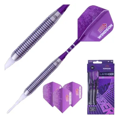 Windson LAVENDER G Set šipek s mosaznými barely a plastovými hroty, fialová, velikost