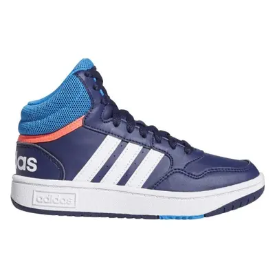 adidas HOOPS 3.0 MID K Dětské tenisky, tmavě modrá