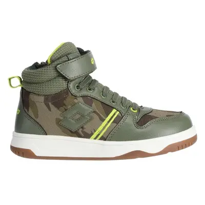 Lotto ROCKET AMF III MID CAMO CL Dětské kotníkové boty, khaki, velikost