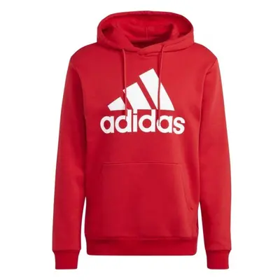 adidas BIG LOGO HOODIE Pánská mikina, červená, velikost