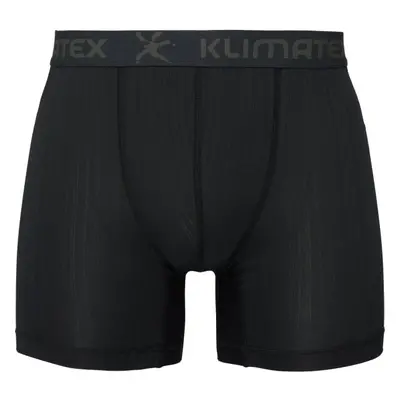 Klimatex RUNE MID SILKTOUCH Pánské funkční boxerky, černá, velikost