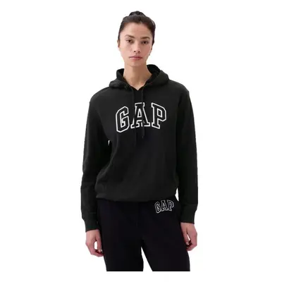 GAP PULLOVER LOGO Dámská mikina, černá, velikost