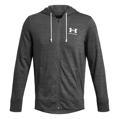 Under Armour RIVAL TERRY LC FZ Pánská mikina, šedá, velikost