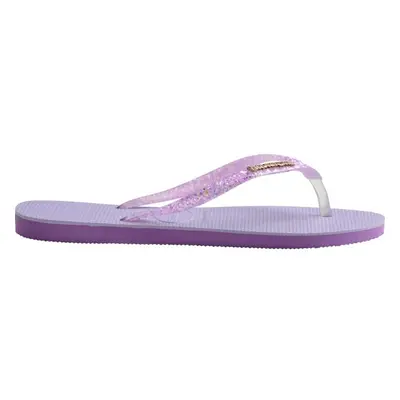 HAVAIANAS SLIM GLITTER FLOURISH Dámské žabky, fialová, velikost