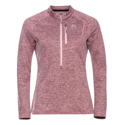 Odlo W MID LAYER 1/2 ZIP TENCIA Dámská mikina, lososová, velikost