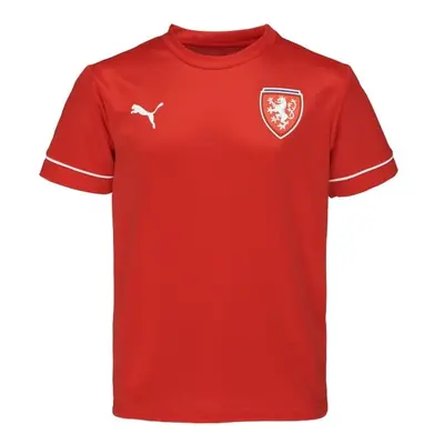 Puma TRAINING JERSEY FAČR JR Chlapecké sportovní triko, červená, velikost