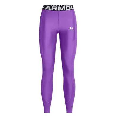 Under Armour HEATGEAR RIB Dámské legíny, fialová, velikost