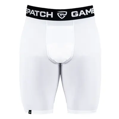 GAMEPATCH COMPRESSION SHORTS Kompresní unisex šortky, bílá, velikost