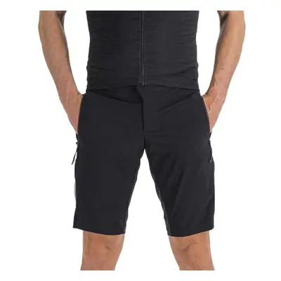 Sportful SUPERGIARA OVERSHORT Pánské cyklistické kraťasy, černá, velikost