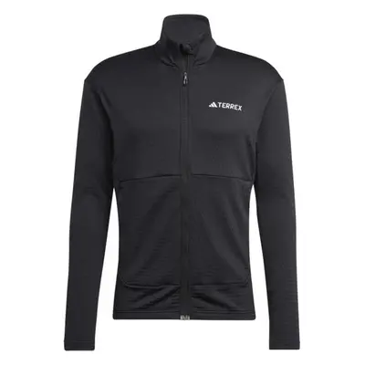 adidas TERREX MULTI LIGHT FLEECE FULL-ZIP Pánská mikina, černá, velikost