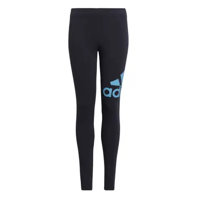 adidas BIG LOGO LEGGINGS Dívčí legíny, tmavě modrá, velikost