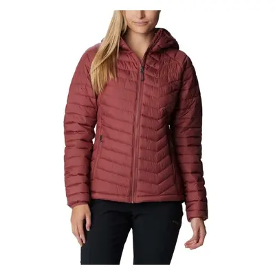 Columbia POWDER LITE HOODED JACKET Dámská bunda, vínová, velikost