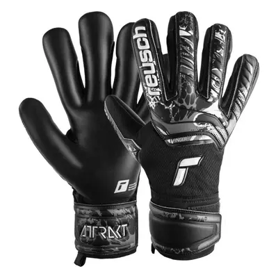 Reusch ATTRAKT INFINITY FINGER SUPPORT Fotbalové brankářské rukavice, černá, velikost