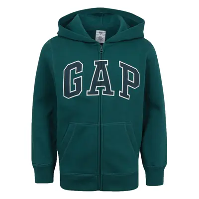 GAP FALL FASHION LOGO Chlapecká mikina, tmavě zelená, velikost