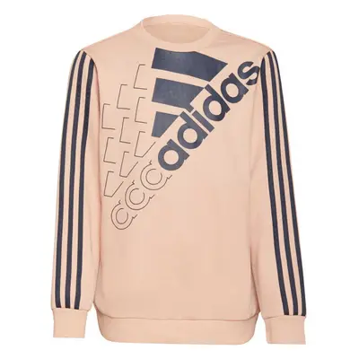 adidas LOGO SWEATSHIRT Dívčí mikina, růžová, velikost