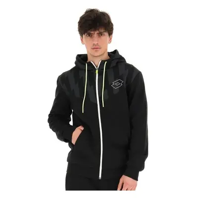 Lotto LOGO VI FULL-ZIP HOODIE Pánská mikina, černá, velikost