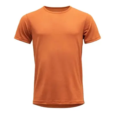 Devold BREEZE MERINO T-SHIRT Pánské triko, oranžová, velikost