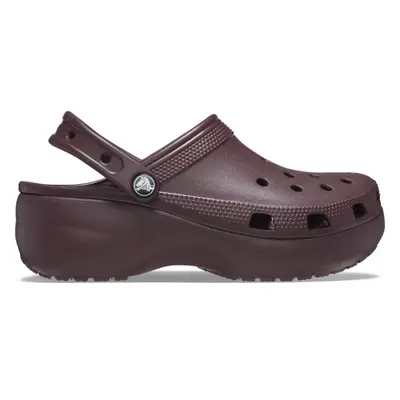 Crocs CLASSIC PLATFORM CLOG W Dámské pantofle, vínová