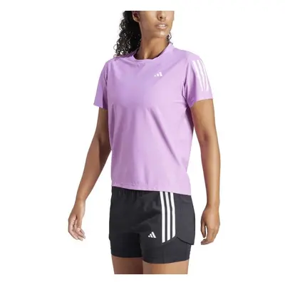 adidas OWN THE RUN TEE Dámské běžecké tričko, fialová, velikost