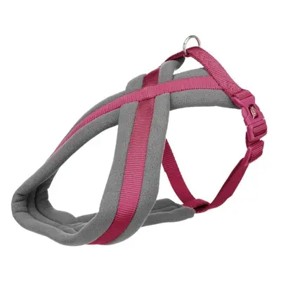 TRIXIE PREMIUM HARNESS Postroj, vínová, velikost