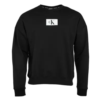 Calvin Klein ´96 TERRY LOUNGE-L/S SWEATSHIRT Pánská mikina, černá, velikost