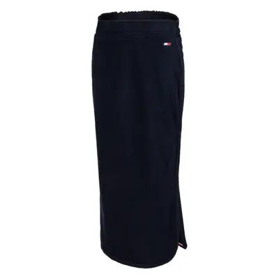 Tommy Hilfiger REGULAR TAPE MIDI LONG SKIRT Dámská sukně, tmavě modrá, velikost