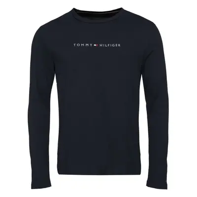 Tommy Hilfiger ORIGINAL LS Pánské triko, tmavě modrá, velikost