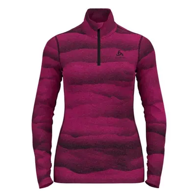 Odlo BL TOP TURTLE NECK L/S HALF ZIP WHISTLER Dámské funkční triko, růžová, velikost