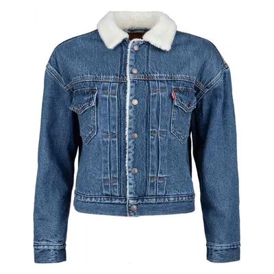 Levi's® NEW HERITAGE SHERPA Dámská jeansová bunda, tmavě modrá, velikost