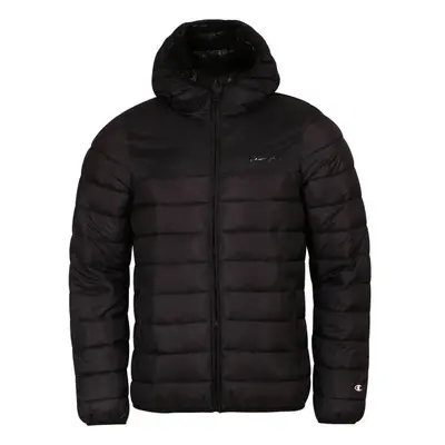 Champion RIPSTOP WOVEN HOODED JACKET Pánská zimní bunda, černá, velikost