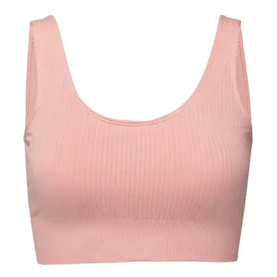 BOODY RIBBED SEAMLESS BRA Dámská podprsenka, růžová, velikost