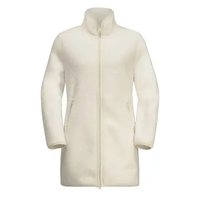 Jack Wolfskin HIGH CURL COAT W Dámský zimní kabát, béžová, velikost