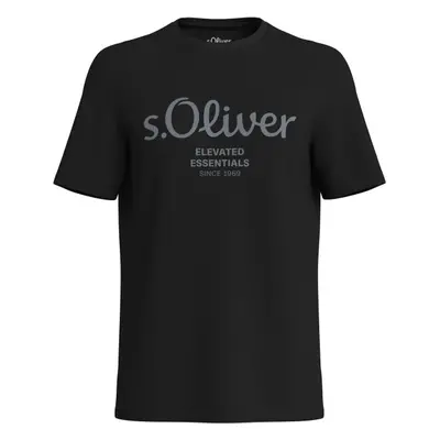 s.Oliver RLBS T-SHIRT SS NOOS Pánské tričko, černá, velikost